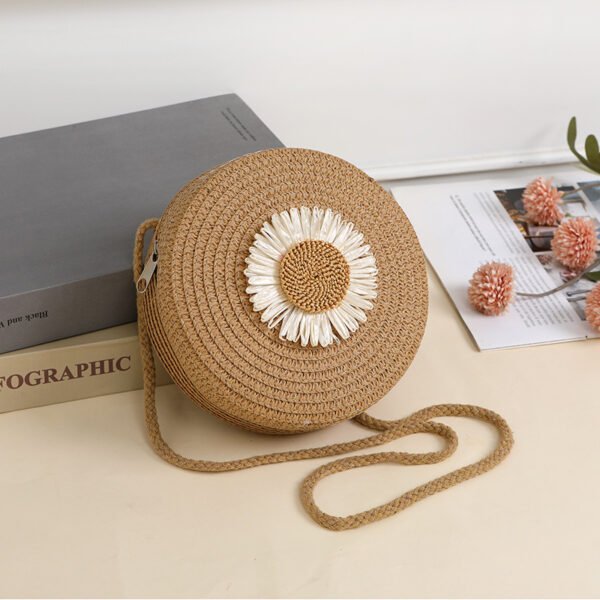 d3f5eba0-eeb5-486b-9ffb-ebac6046f7a0.jpg Pastoral Style Raffia Bag Woven Mobile Phone Bag Crossbody